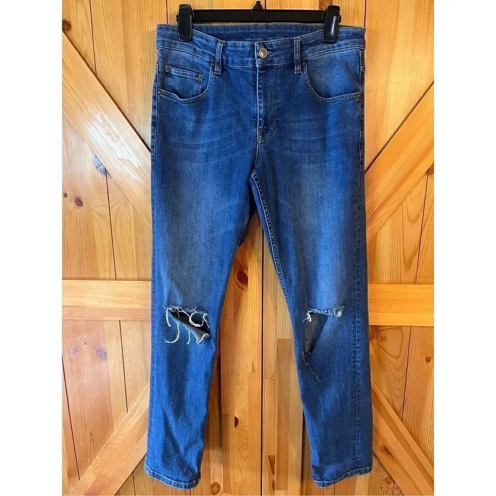 Asos Jeans Size 32x32 Womens Skinny Dark Wash Blue Denim (2137)